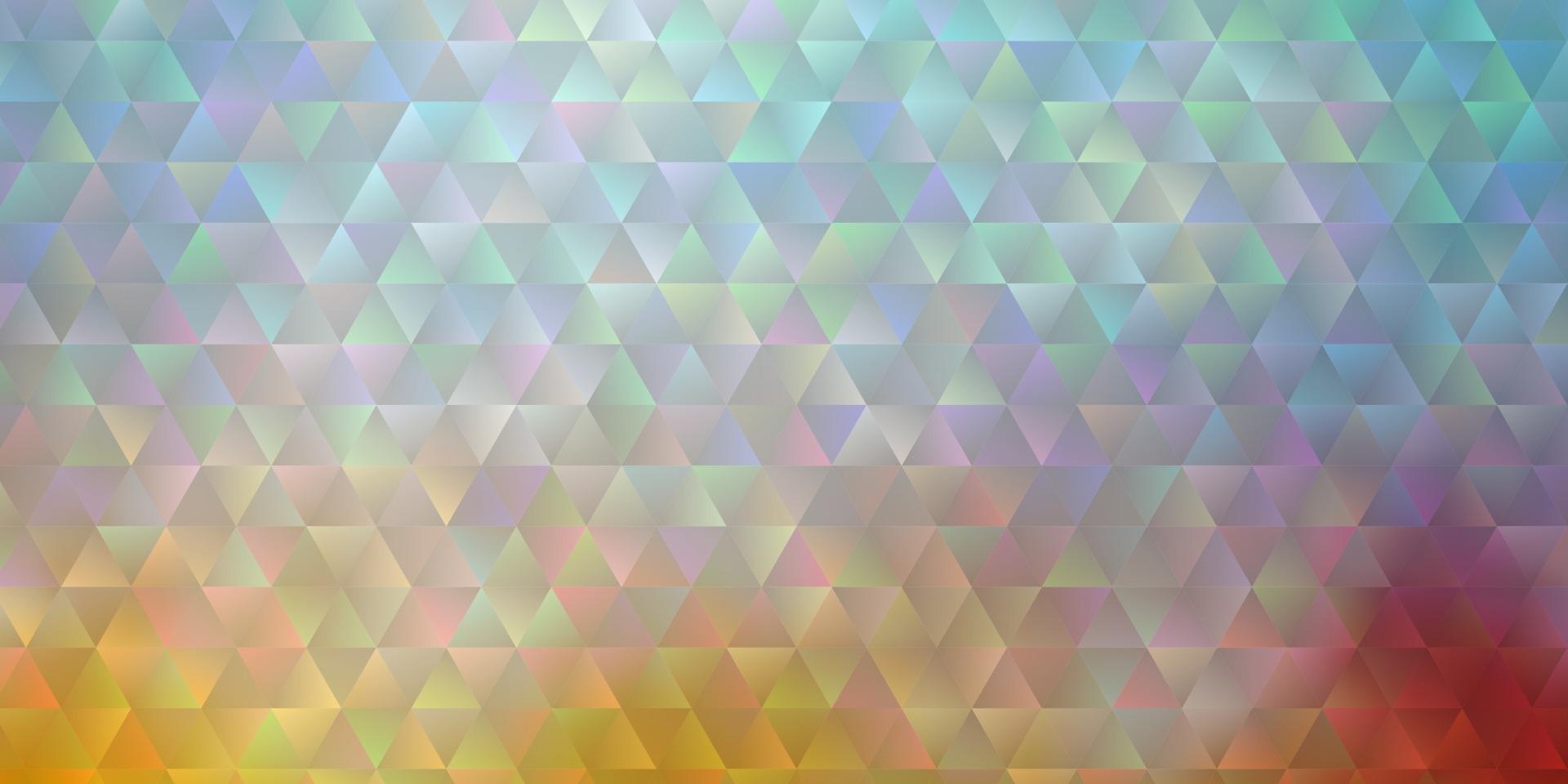 Light Blue, Red vector template with crystals, triangles.