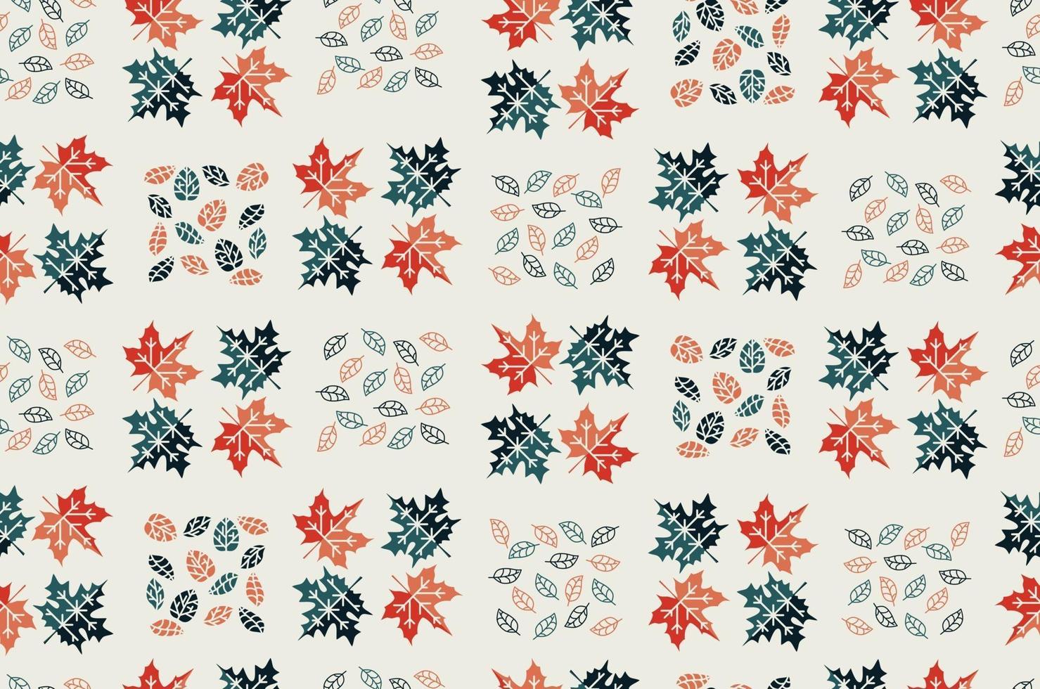 Maple Leaves. Seamless Pattern. Leaf fall. vector