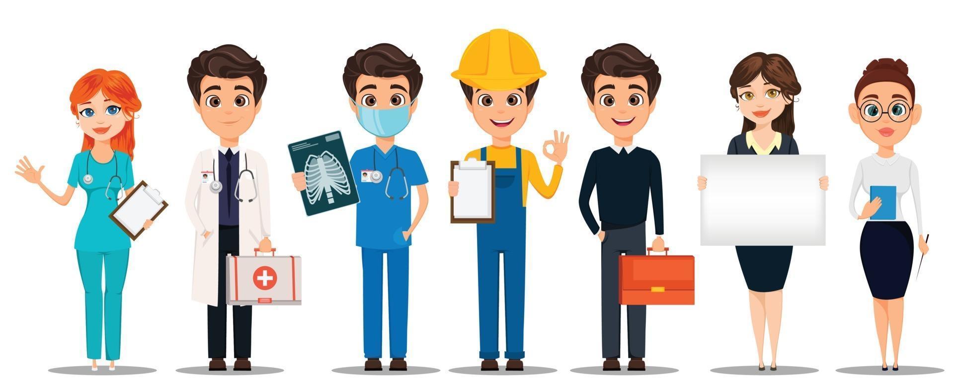 People of different occupations. vector