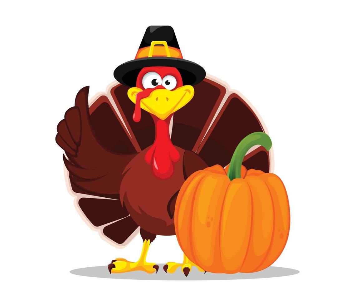 Thanksgiving turkey. Happy Thanksgiving day vector