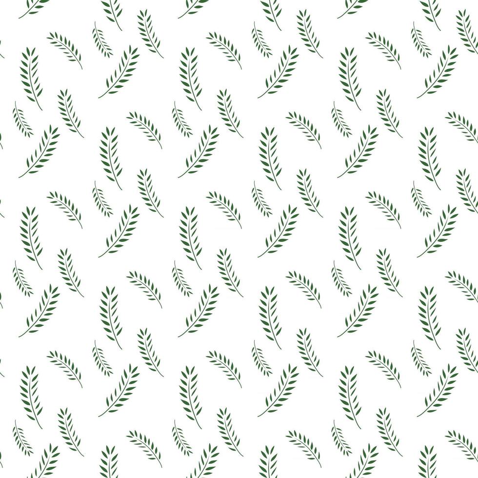 Branches, leaves, herbs, plants. Beautiful pattern seamless vector