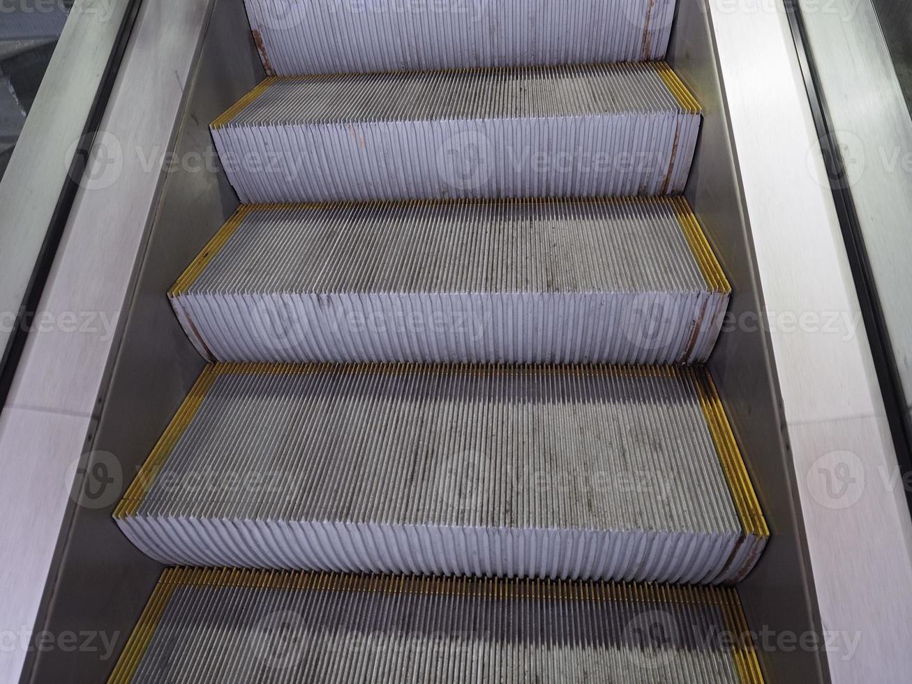 Escalator stair steps photo