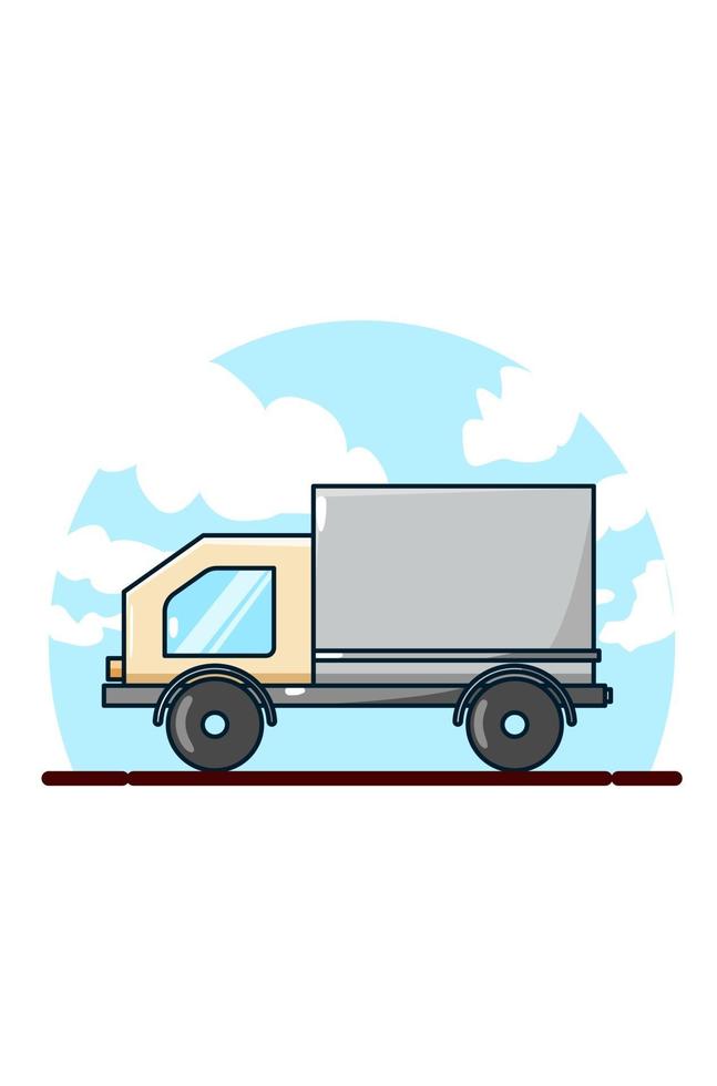 box car icon cartoon vector