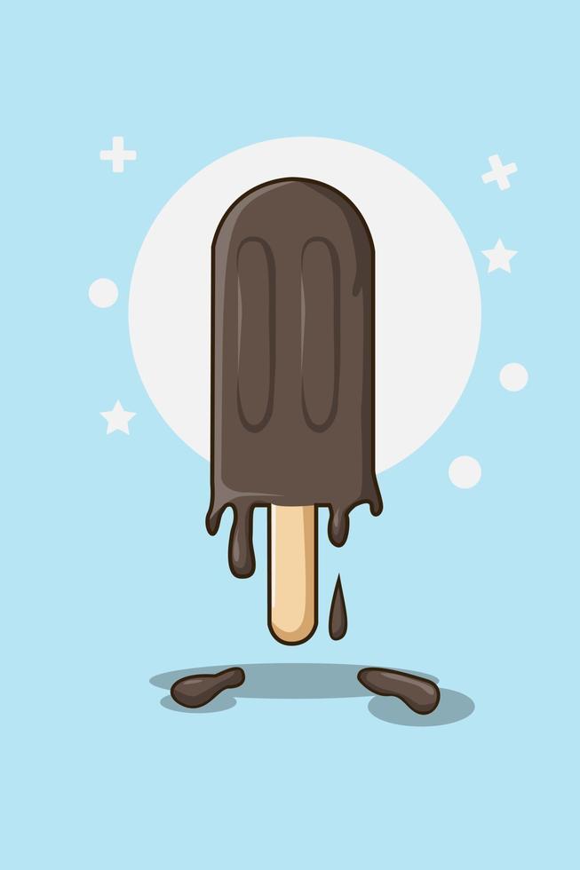Ice cream stick vector