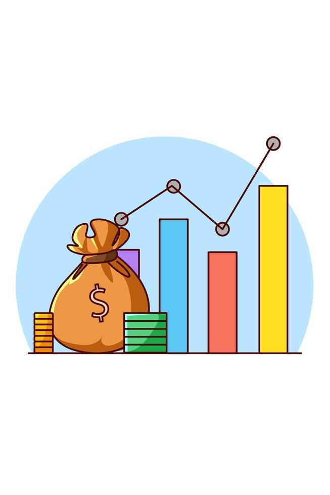 dinero con diagrama de ilustración de dibujos animados de icono de negocio 3226852 Vector en Vecteezy dinero con diagrama de ilustración de dibujos animados de icono de negocio 3226852 Vector en Vecteezy