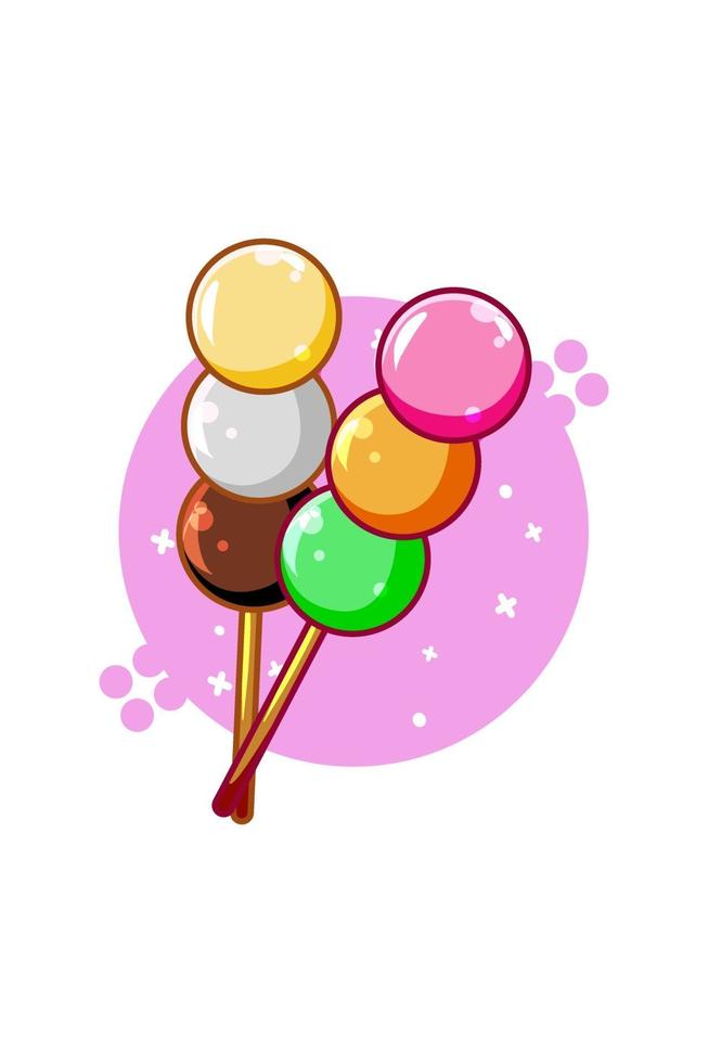 Ilustración de dibujos animados de icono de comida de donas dulces 3226904  Vector en Vecteezy