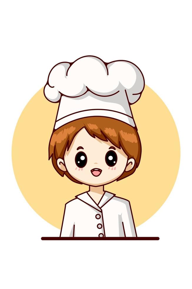 Chef boy for labor day design character cartoon illustration vector