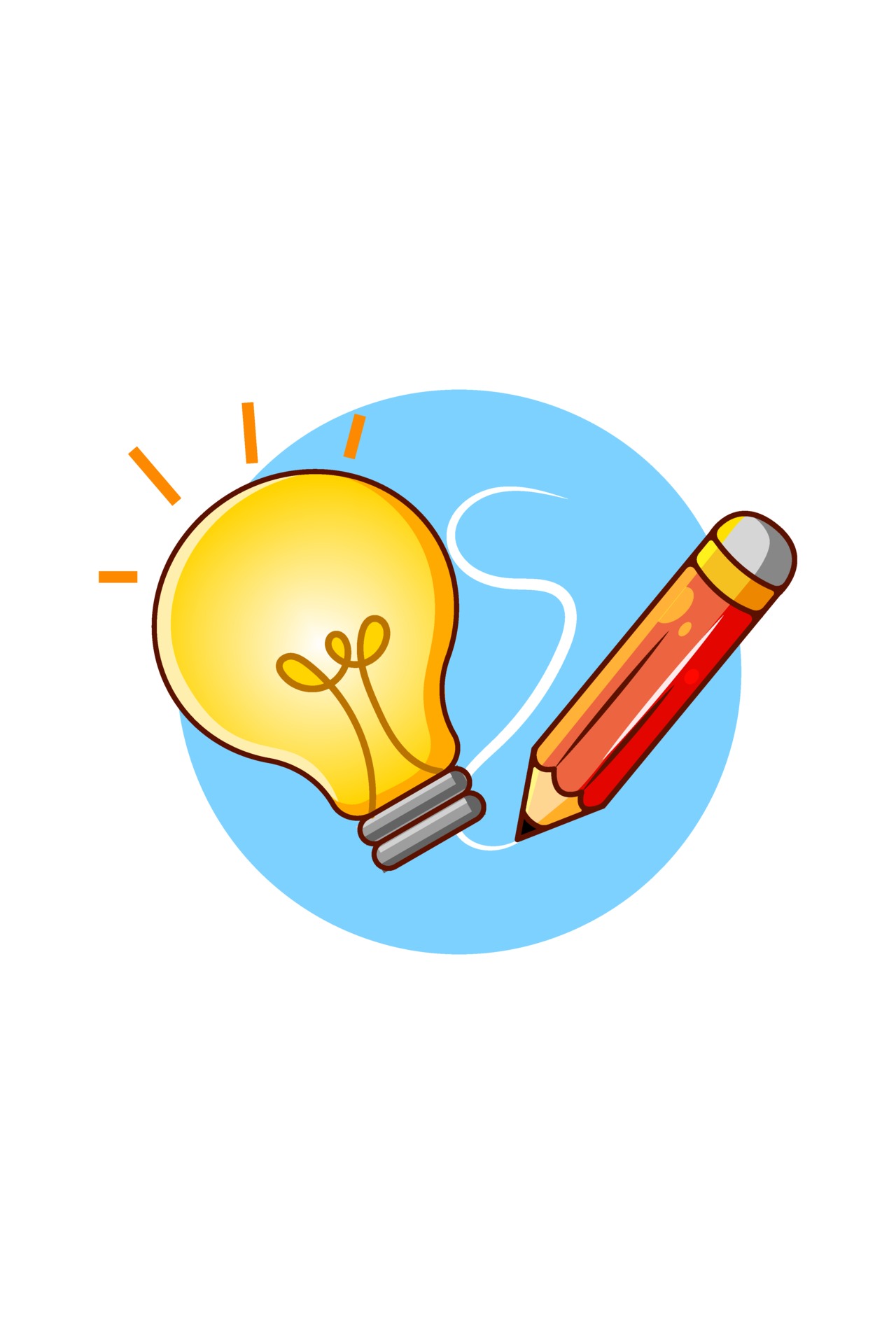 Lamp for brilliant idea with pencil cartoon illustration 3226951 Vector Art at Vecteezy Lamp for brilliant idea with pencil cartoon illustration 3226951 Vector Art at Vecteezy