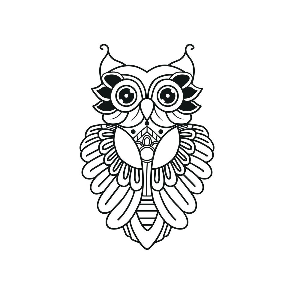 How to draw owl tattoo || Easy Owl tattoo in mehndi design 2021 - YouTube