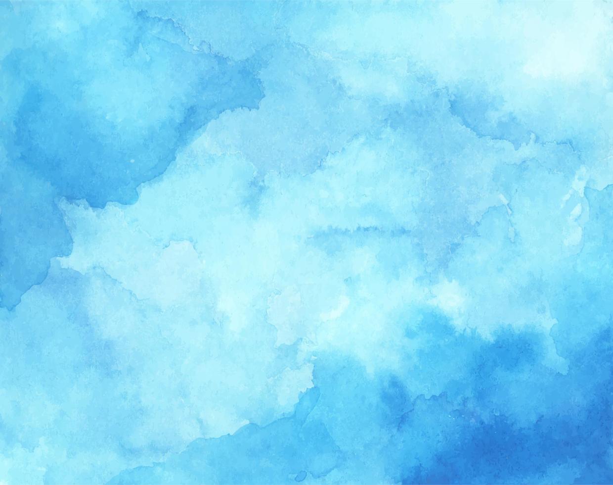 Abstract light blue watercolor for background. vector