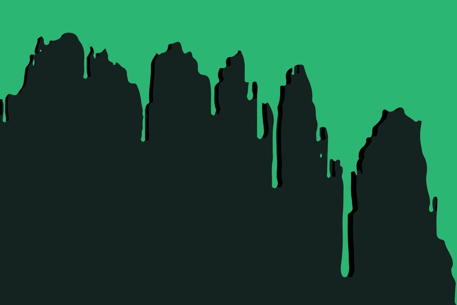 Green color Halloween art background design.Splash of water vector