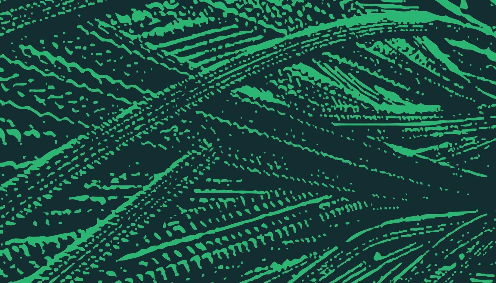 Green grunge textured background for Sci fi vector