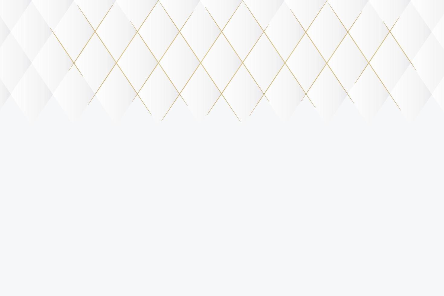 White and gold abstract perspective geometric texture background. vector