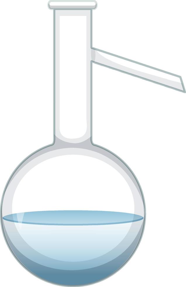 A Laboratory Equipment with a retort on white background vector