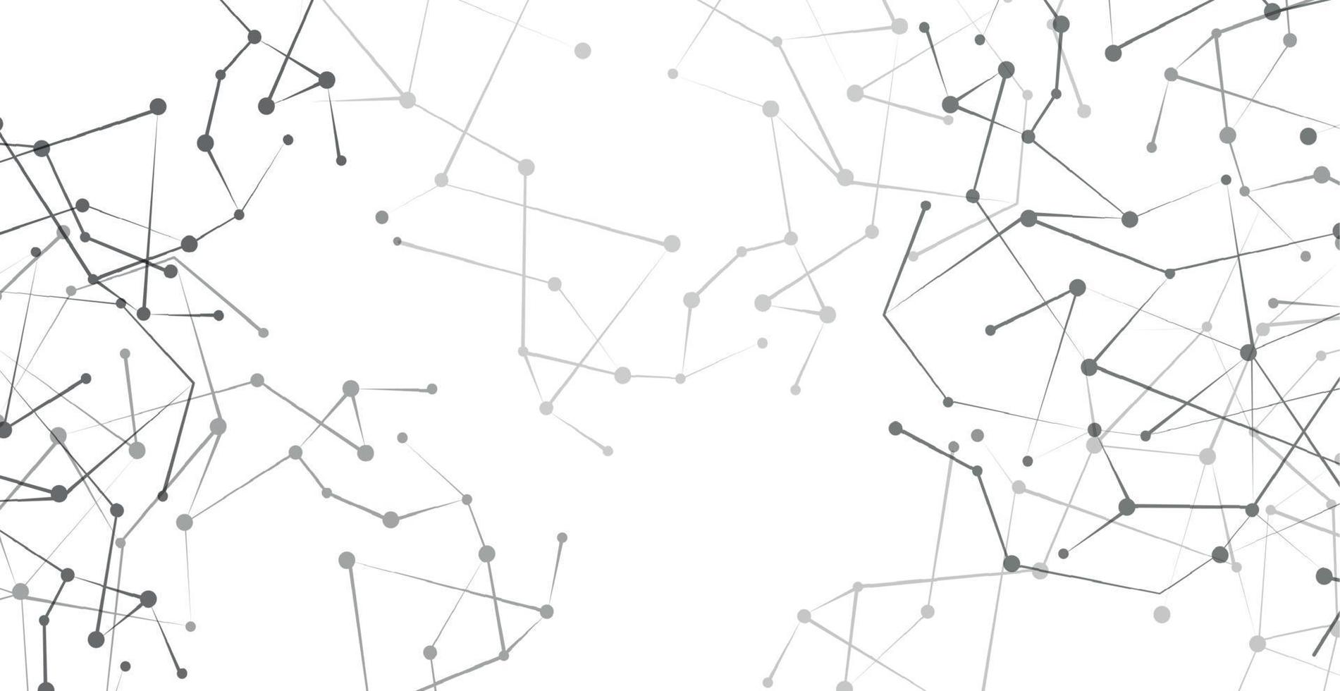 Abstract white background with lines and circles - Vector