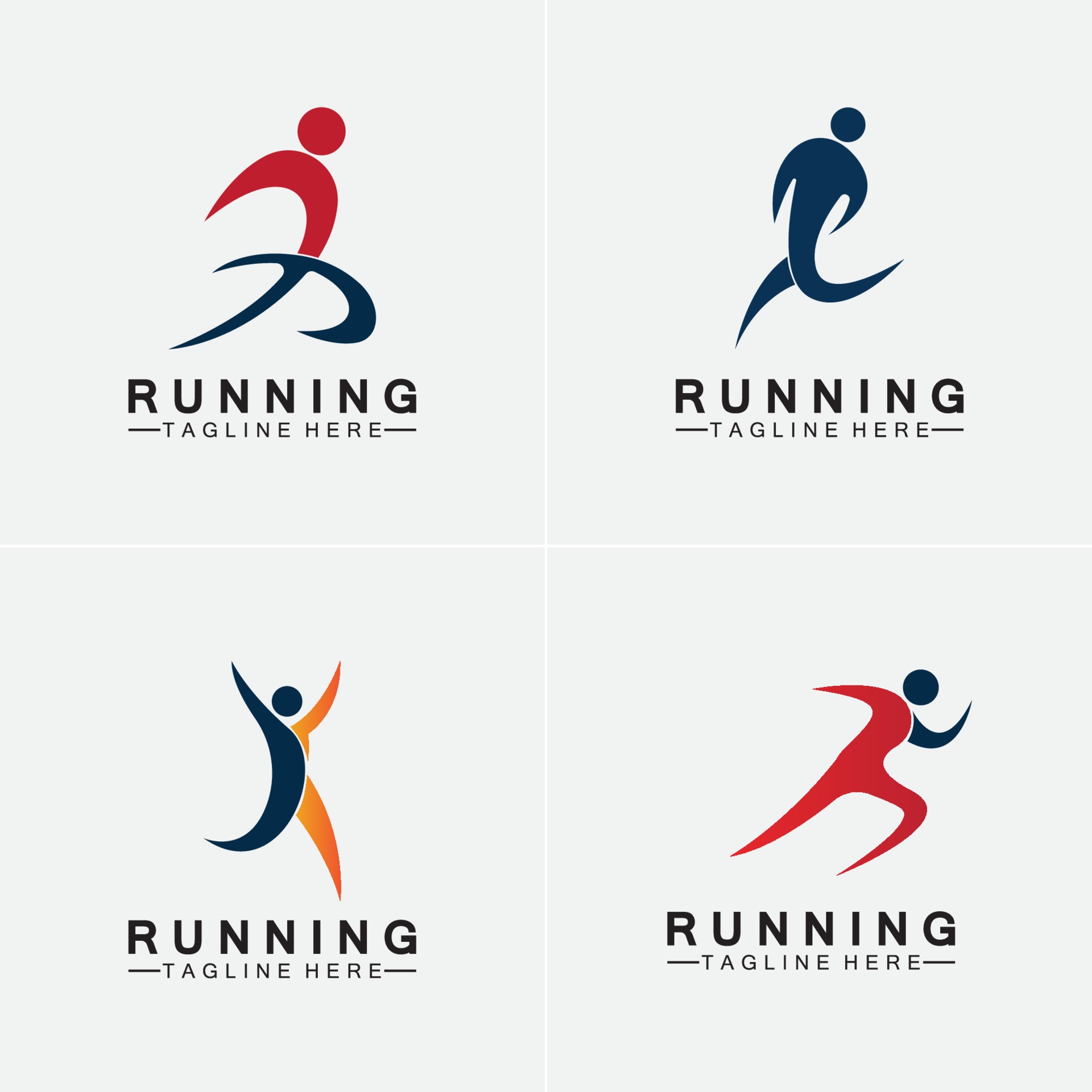 Running people logo symbol vector illustration 3228722 Vector Art at ...