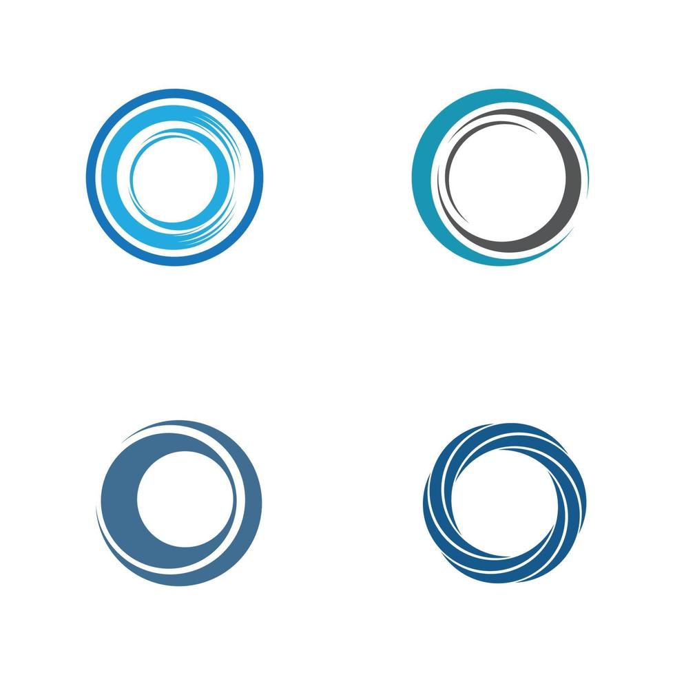 Ilustración de vector de plantilla de logotipo y símbolos de círculo
