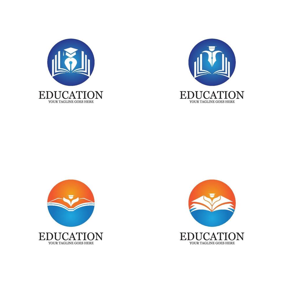 vector de plantilla de logotipo de educación