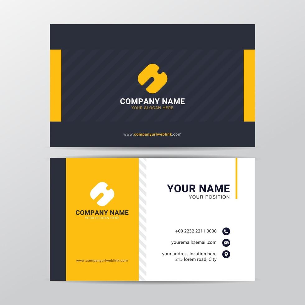 Business card template design vector graphic