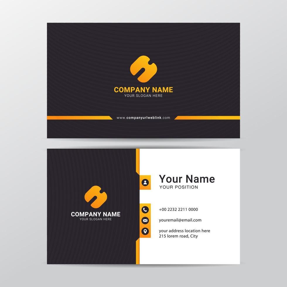 Business card template design vector graphic