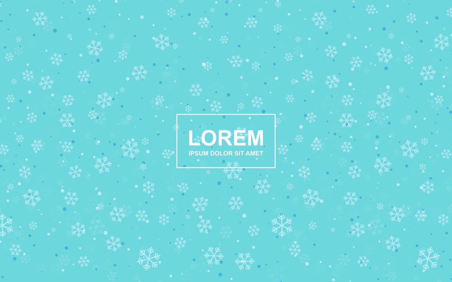 Snowflake Background with White and Blue vector