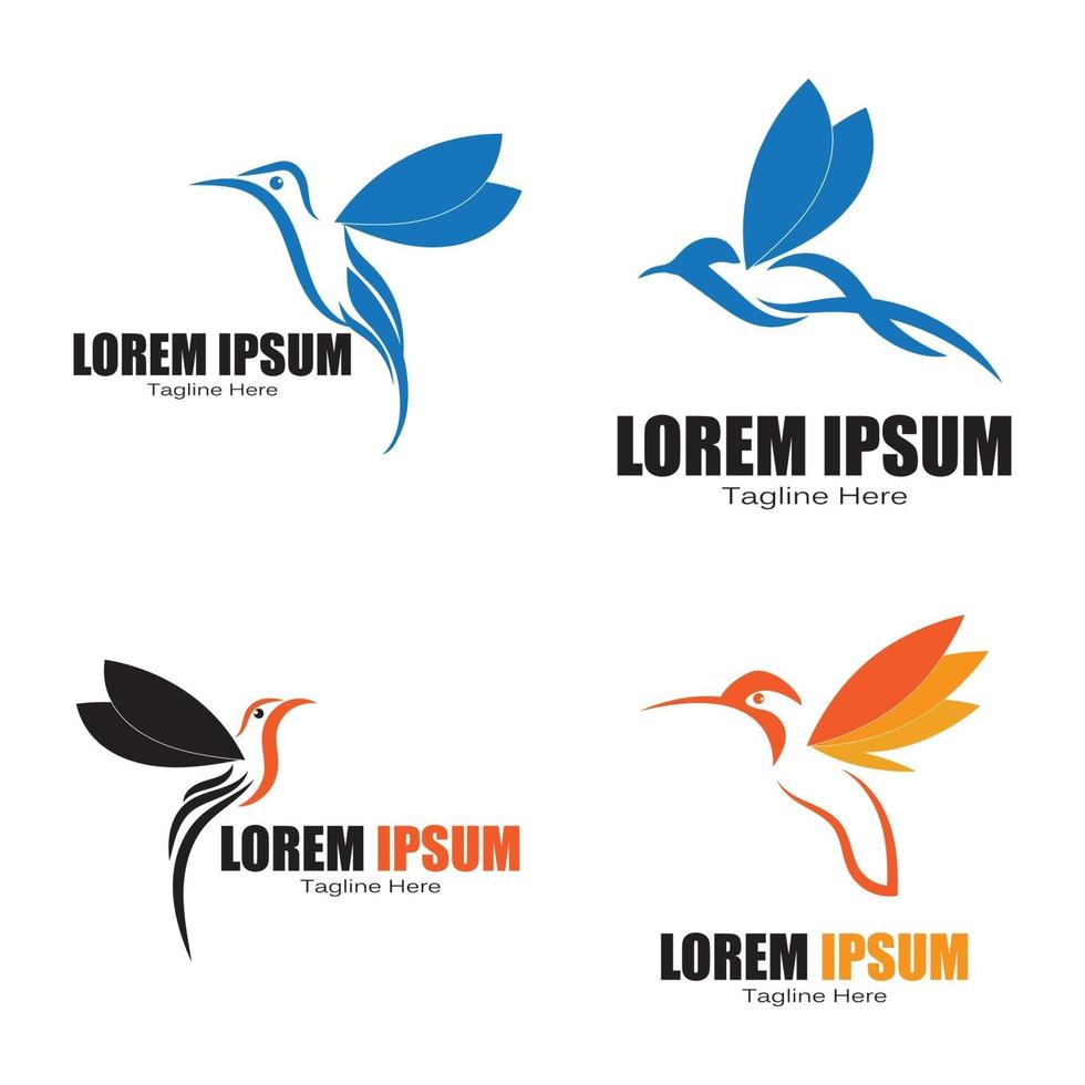 bird logo vector icon design template