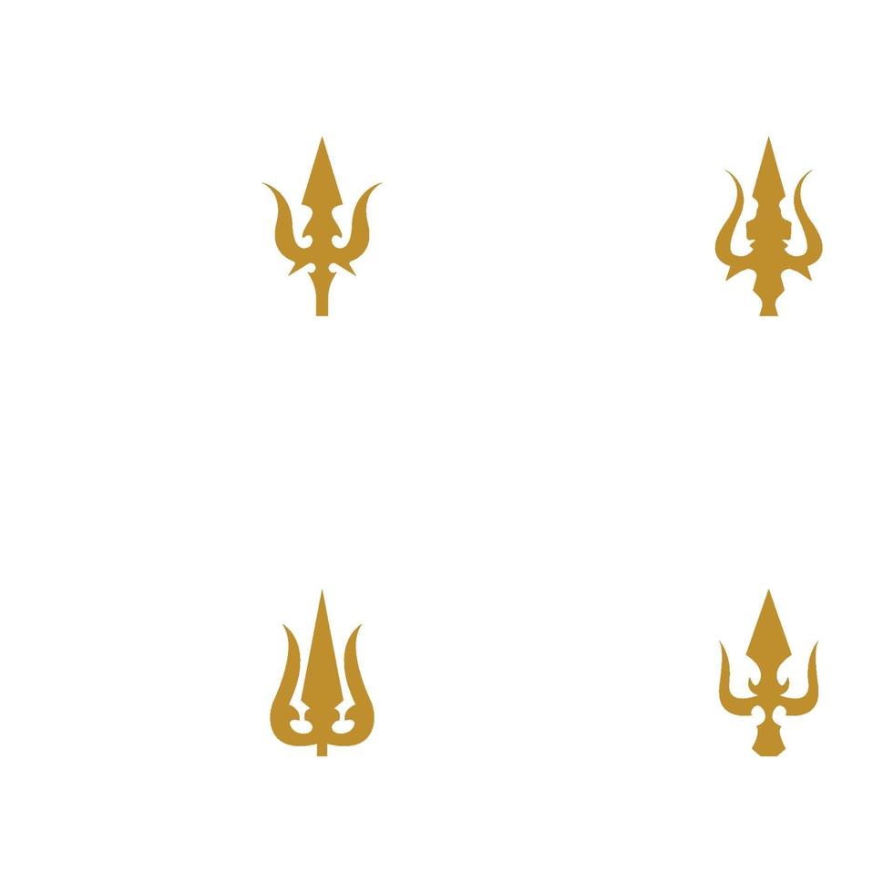 Trident Logo Template vector icon