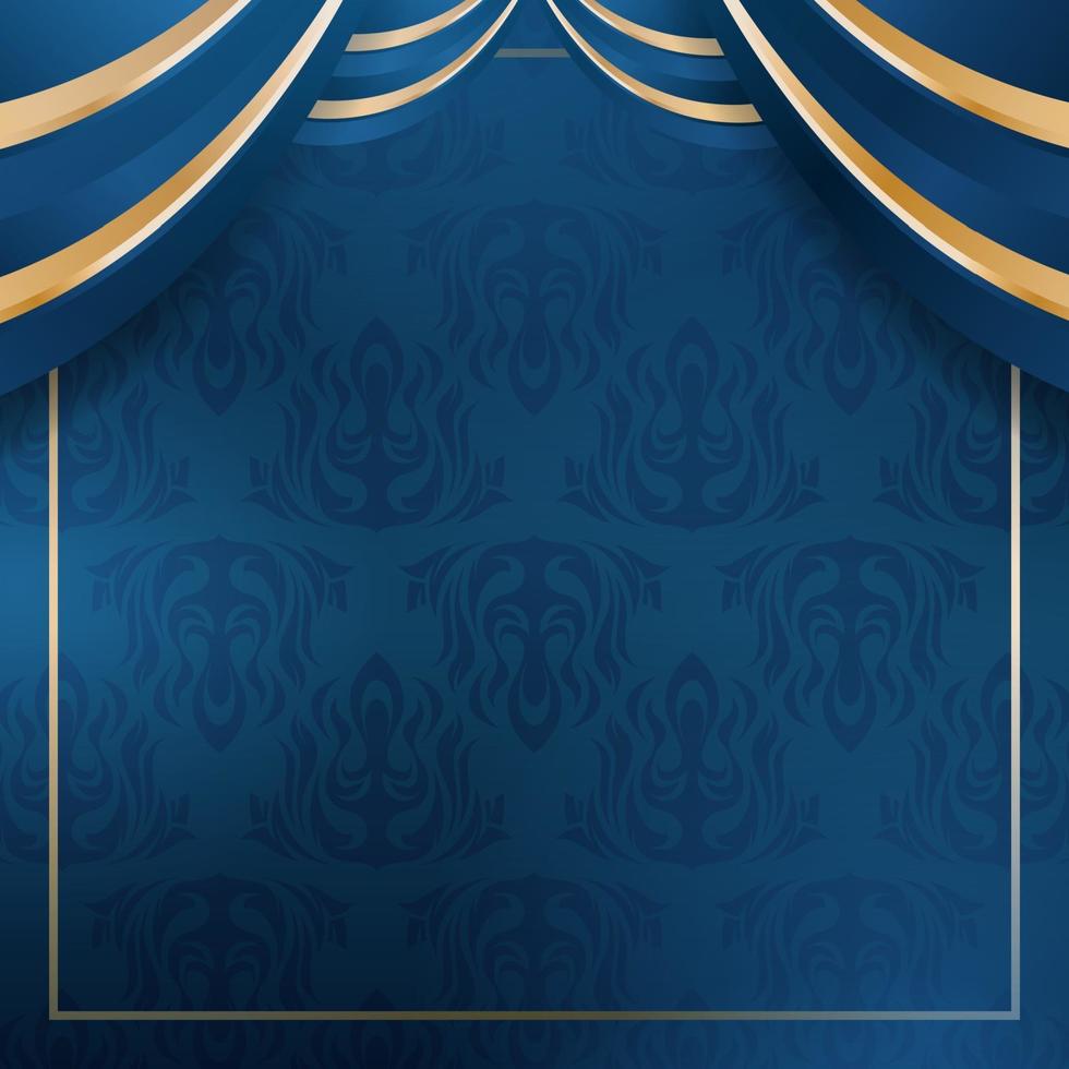 Luxury Blue Vintage Background vector