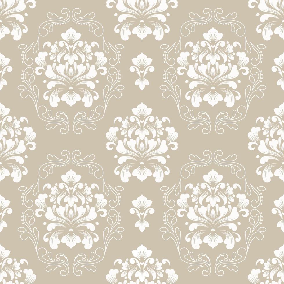 Vintage Damask Seamless Pattern vector
