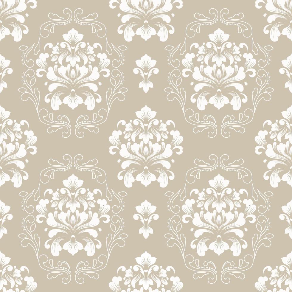 Vintage Damask Seamless Pattern vector