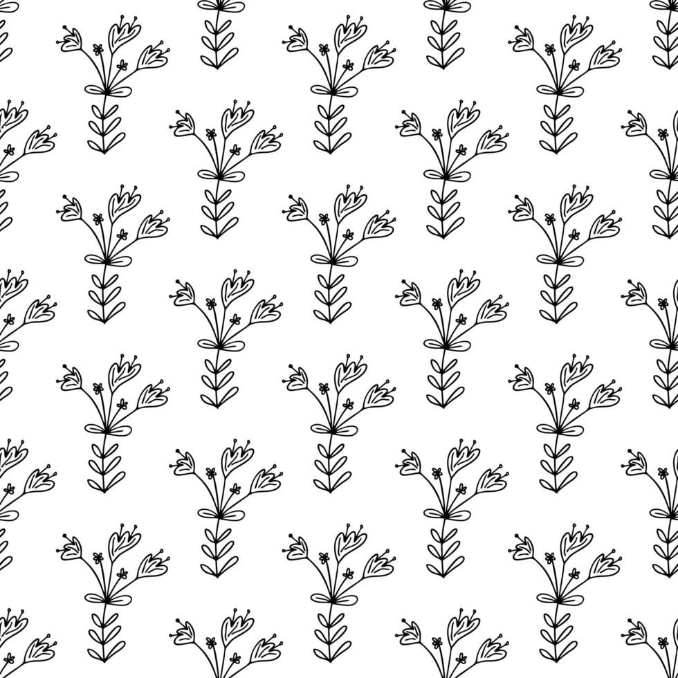 Floral seamless pattern. Isolated on white background vector