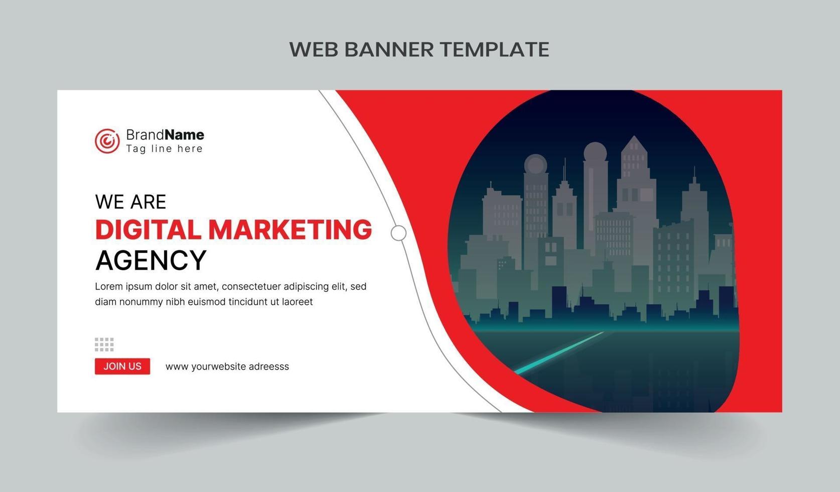 Social media post and web banner template design. Fully editable vector