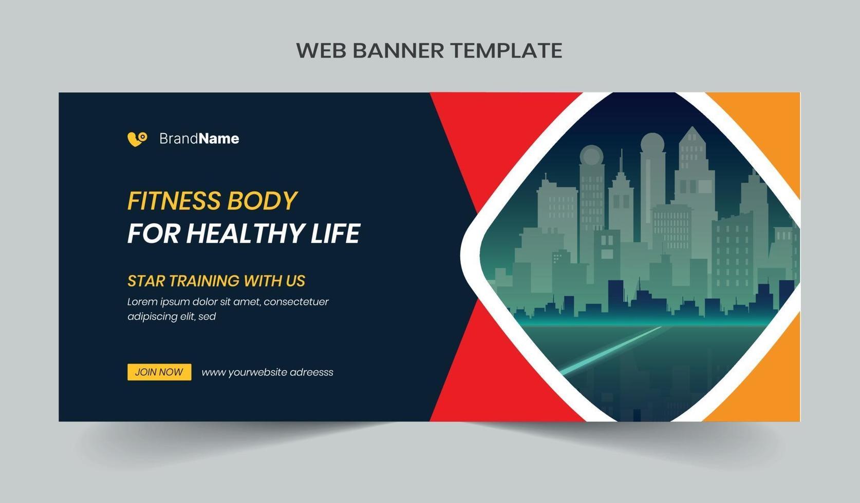 Social media post and web banner template design. Fully editable vector