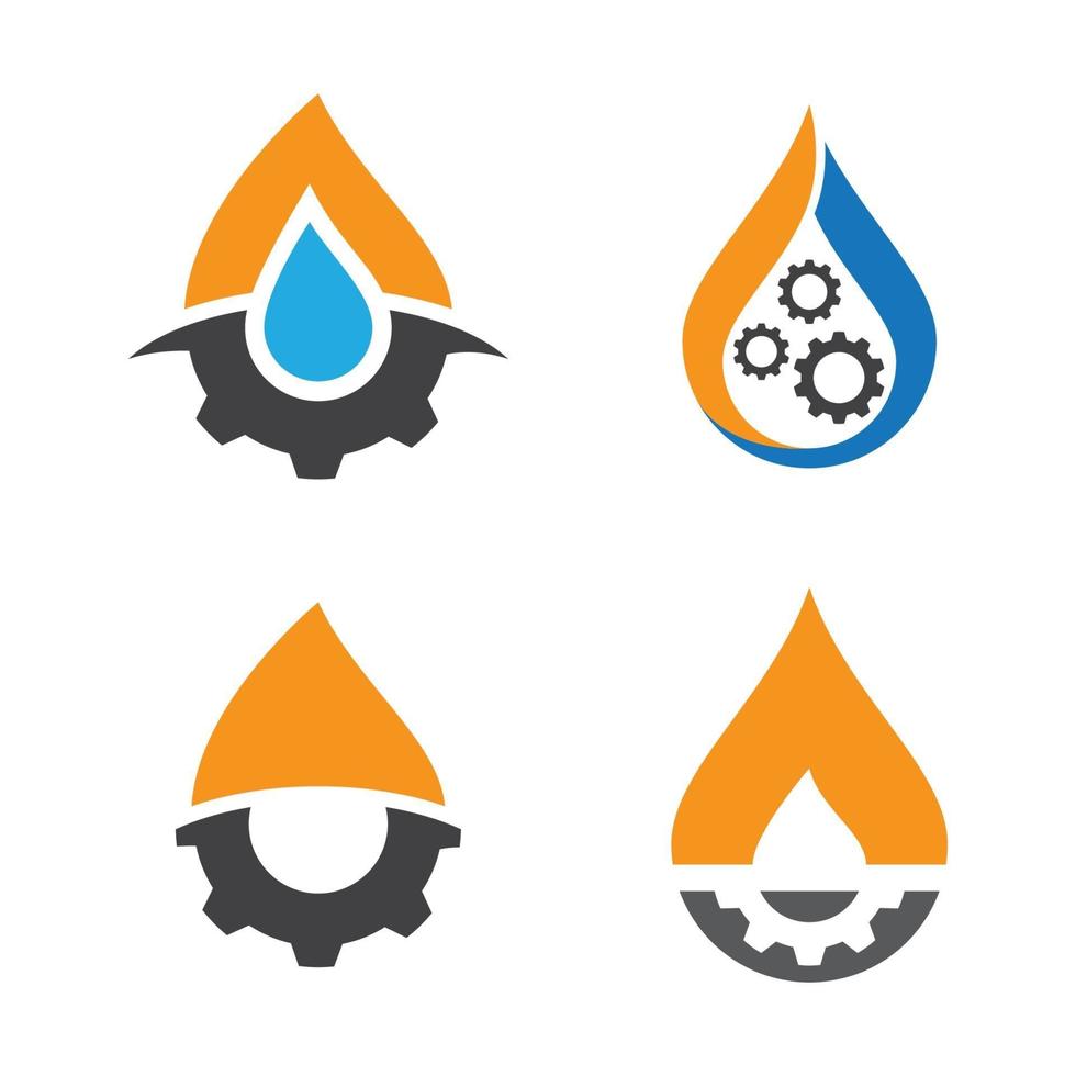 Oil and gas logo images vector