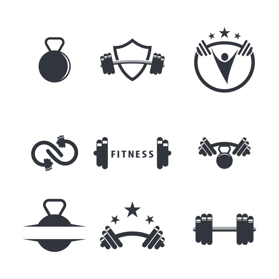 Gym logo images illustration vector