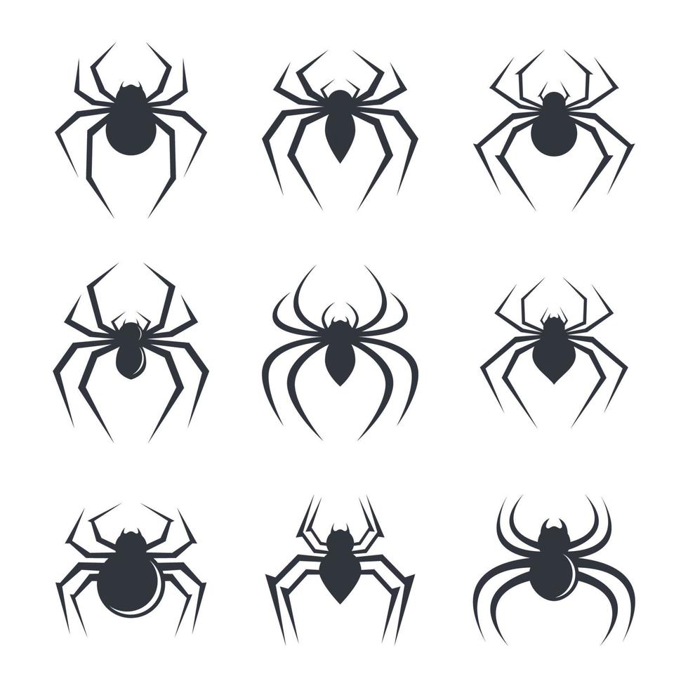 Spider logo images illustration vector