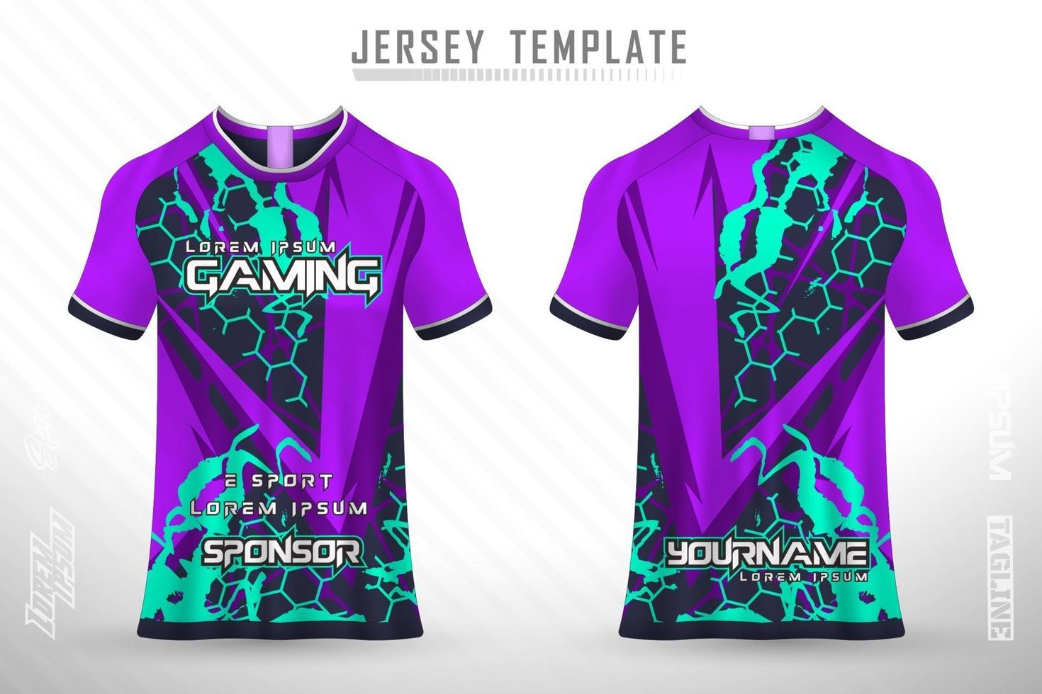 Sports jersey and t-shirt template sports jersey design vector mockup.