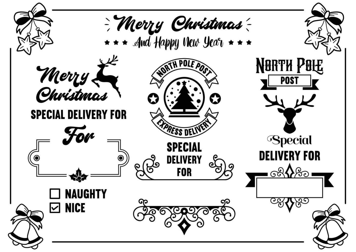 Christmas quote illustration Vector for banner