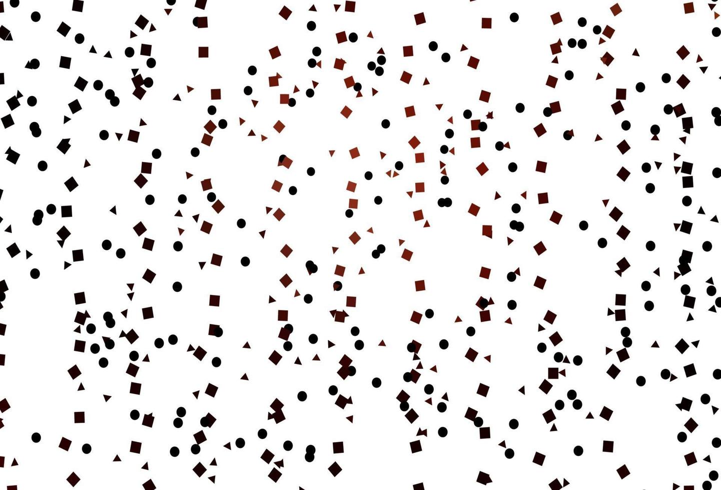 Light Red vector template with crystals, circles, squares.