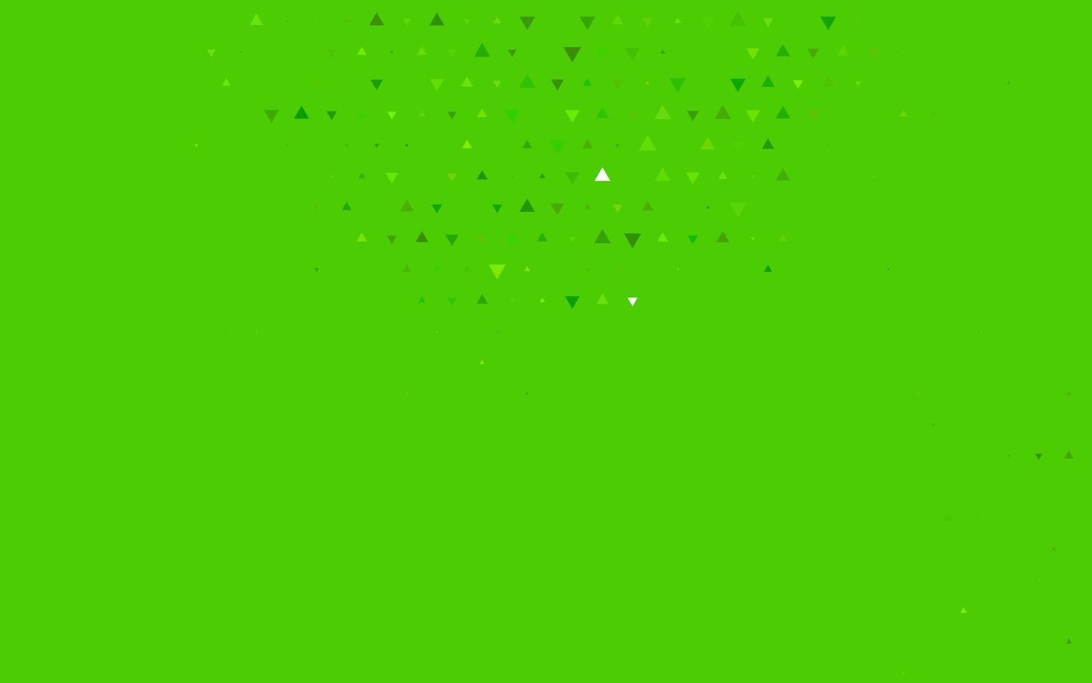 Light Green vector background with triangles.