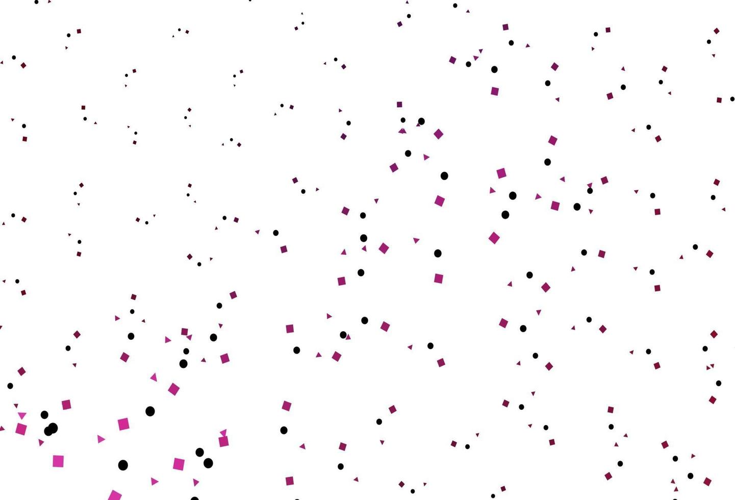 Light Pink vector template with crystals, circles, squares.