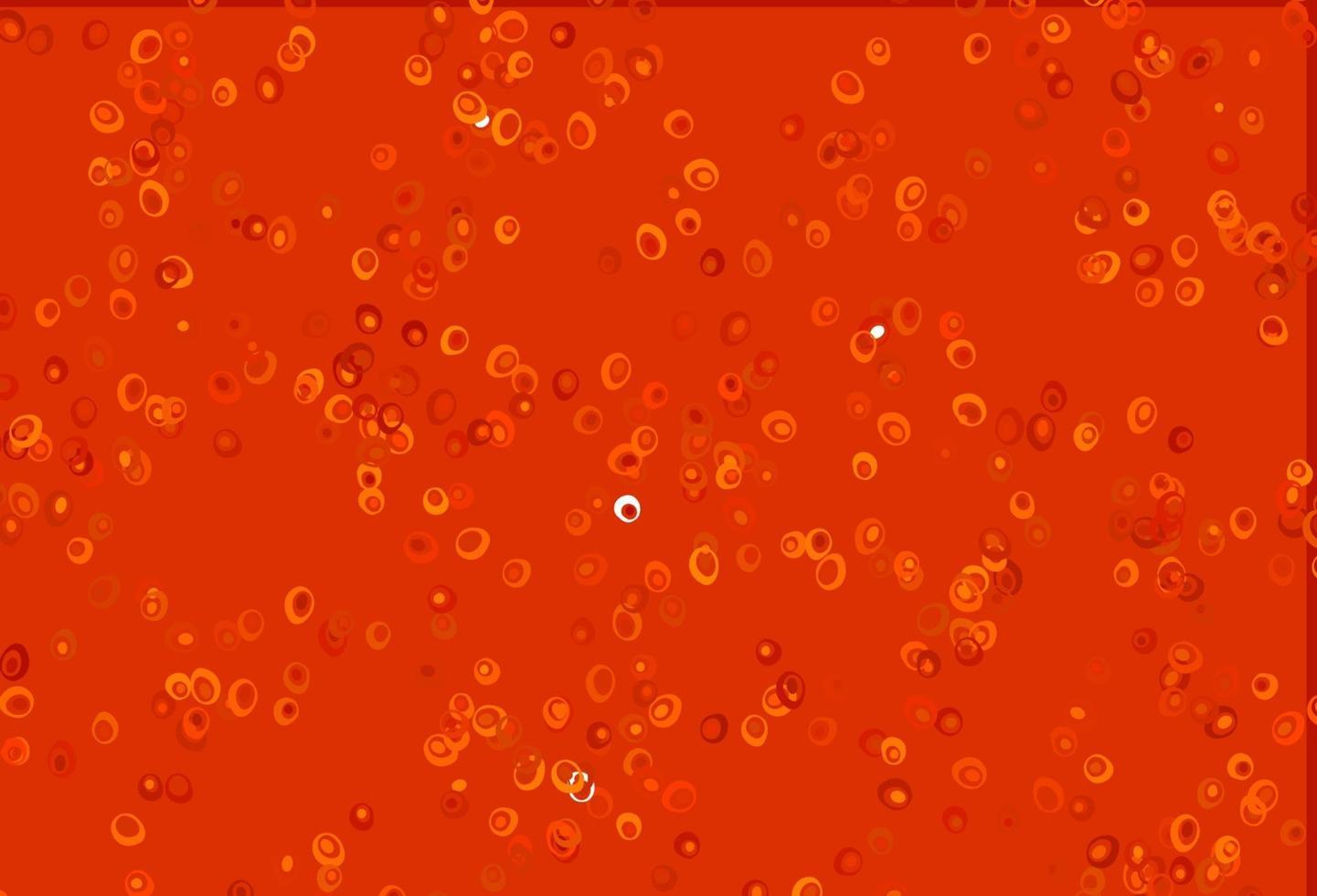 Light Orange vector background with bubbles.