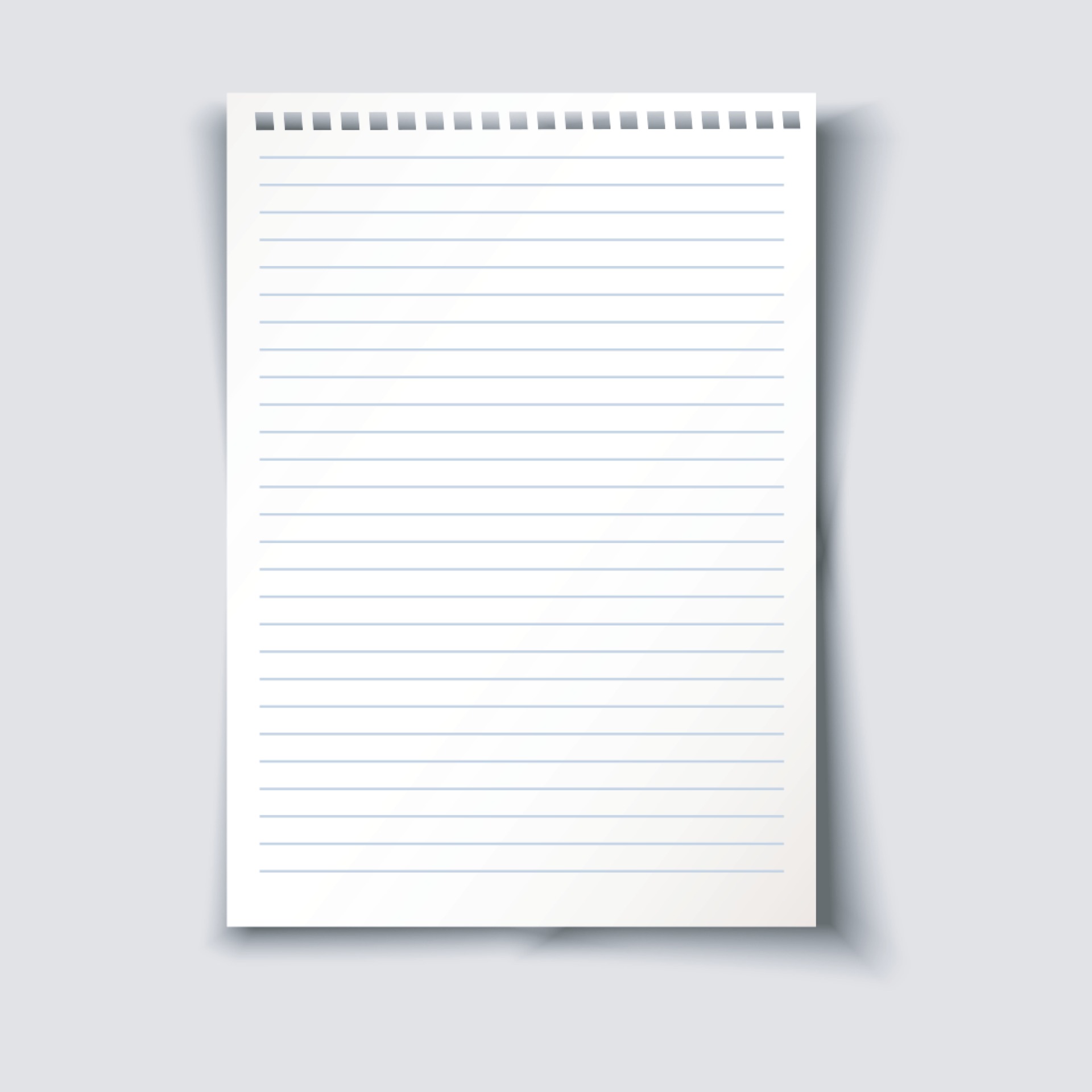 Vector sheet of lined paper with holes 3231633 Vector Art at Vecteezy