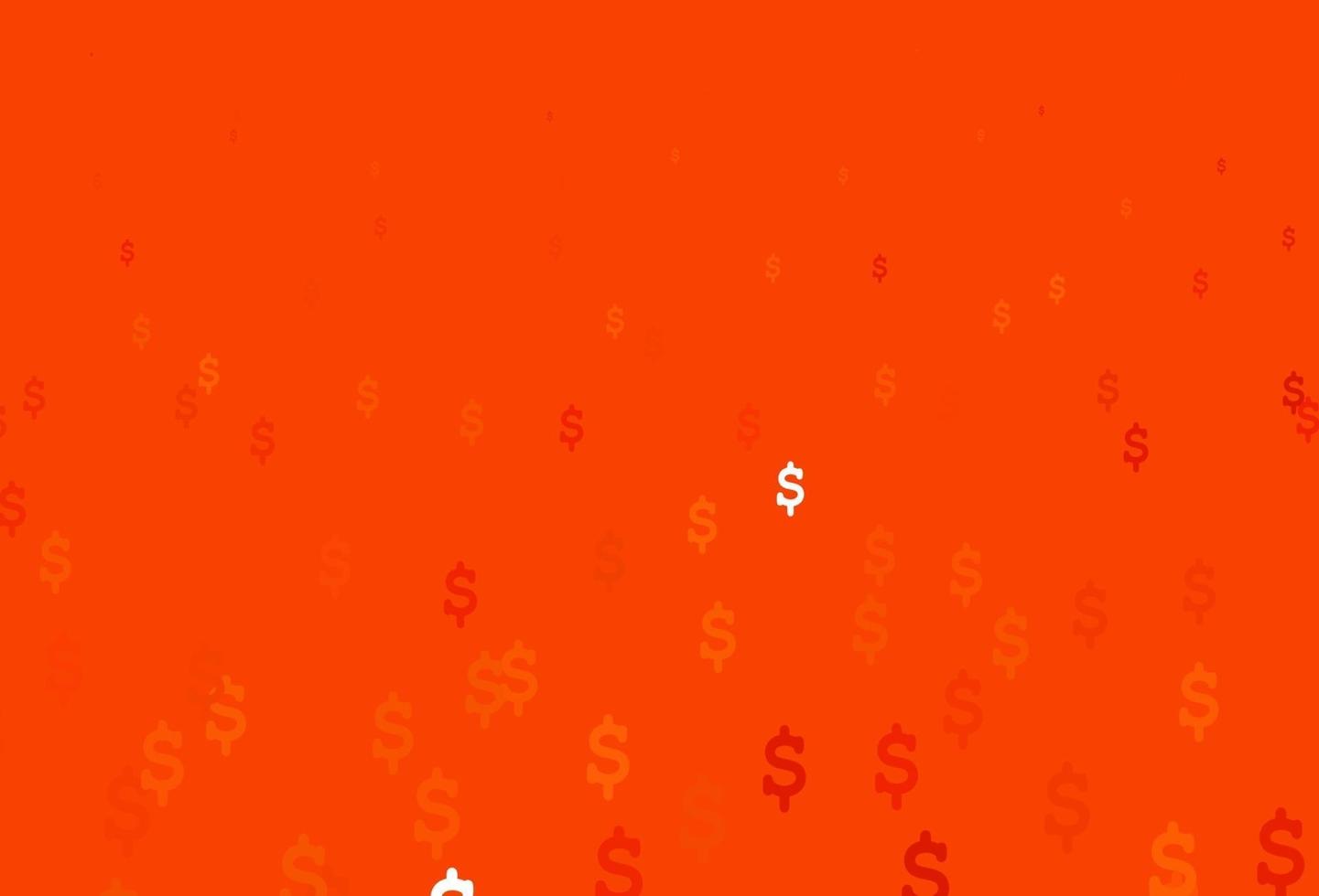 diseño vectorial de color naranja claro con símbolos bancarios. vector
