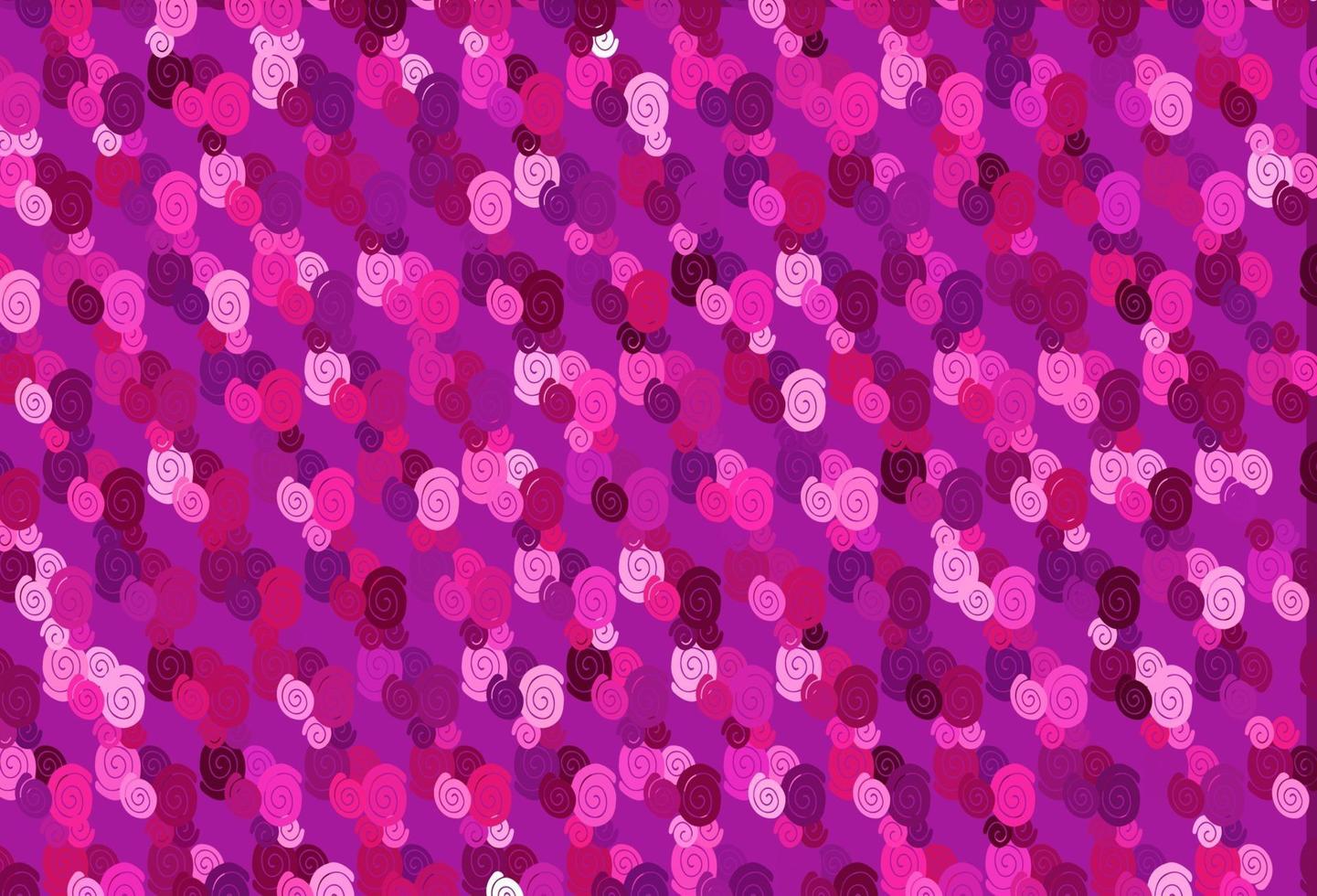 Light Pink vector pattern with liquid shapes.