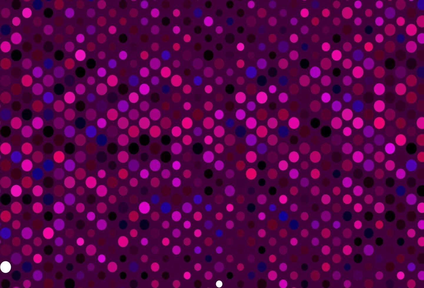 Dark Pink vector background with bubbles.