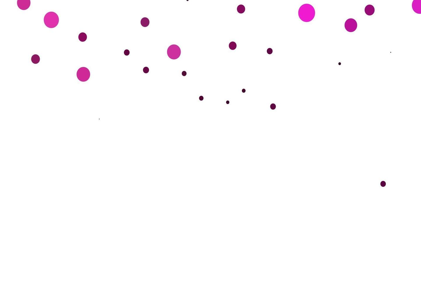 Light Pink vector background with bubbles.