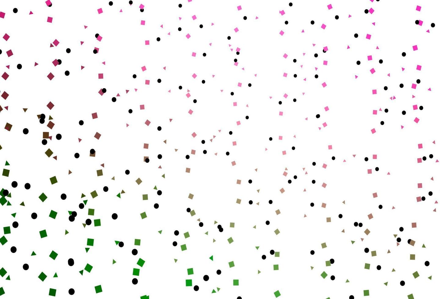Light Pink, Green vector cover in polygonal style with circles.