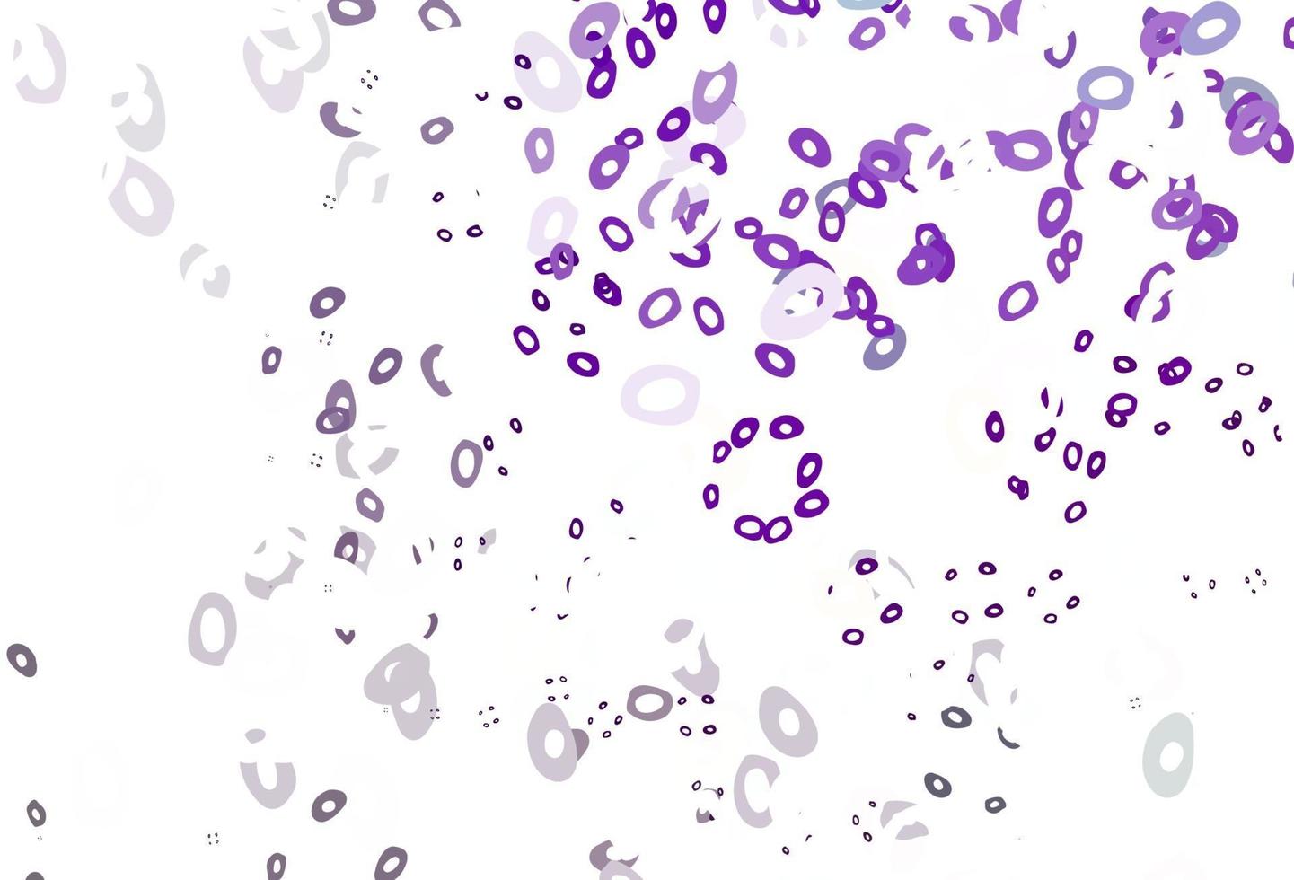 Light Purple vector background with bubbles.