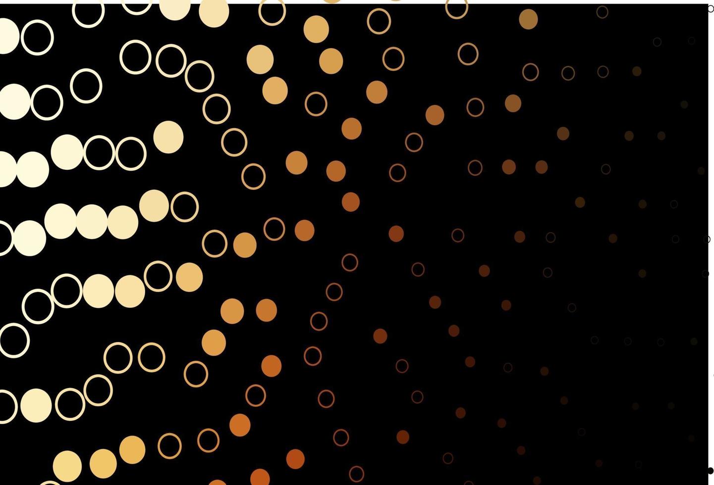 Dark Orange vector cover with spots.